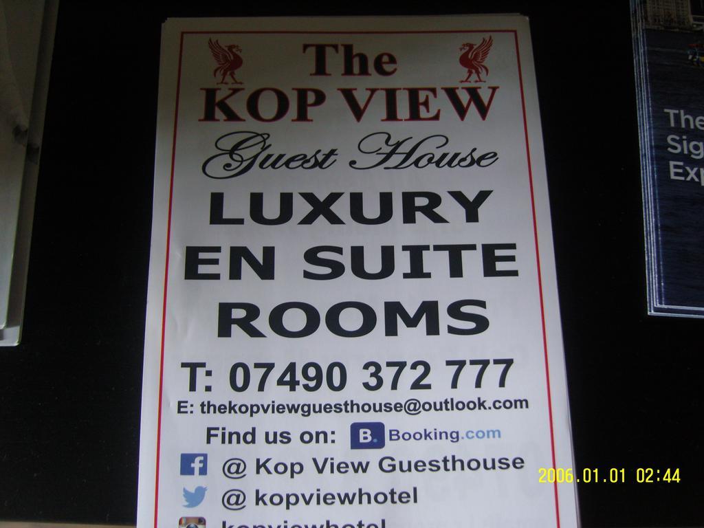 The Kop View Hotel ลิเวอร์พูล ภายนอก รูปภาพ